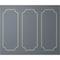 Ekena Millwork 28-in. W x 72-in. H Foster Running Coin Panel Moulding Kit Triple Panel PMLKFO28X72C - alternate 4